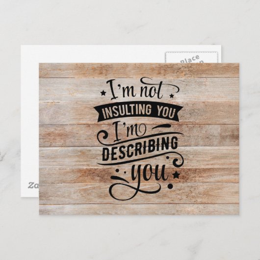 おもしろい引用文書 ポストカード (正面/裏面)