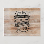 おもしろい引用文書 ポストカード (正面)