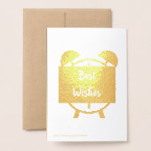 おもしろい引用文最高のWishes Retiation Cardのアイディア 箔カード (裏面封筒付き)