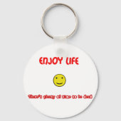 おもしろい引用文楽しむ生活 キーホルダー (正面)