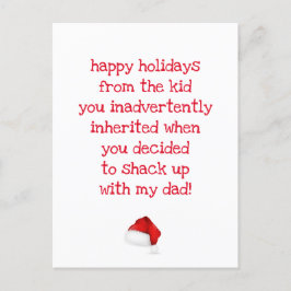 おもしろい引用文母クリスマス ポストカード