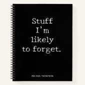 おもしろい引用文物へ忘れ ノートブック (正面)