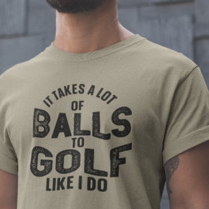 おもしろい引用文私のようにゴルフにはたくさんボールがかかる トライブレンドＴシャツ
