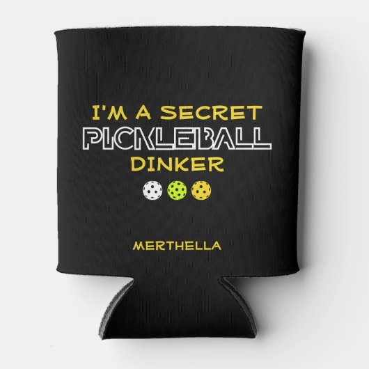 おもしろい引用文私は秘密のピックボールディンカー 缶クーラー (正面)