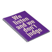 おもしろい引用文紫色のノート ノートブック (右側)