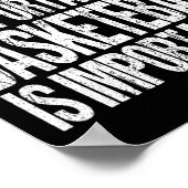 おもしろい引用文英語が重要な選手F ポスター (角)