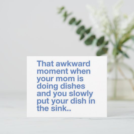 おもしろい引用文製品 ポストカード (スタンド正面)