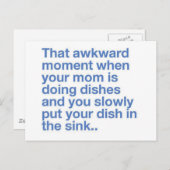 おもしろい引用文製品 ポストカード (正面/裏面)