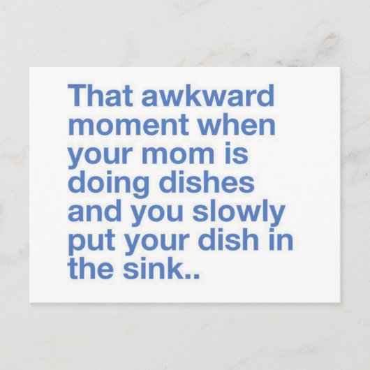 おもしろい引用文製品 ポストカード (正面)