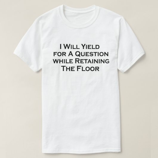 おもしろい引用文論話論論理 Tシャツ (デザイン正面)