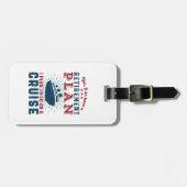 おもしろい引用文退職したリタイアプランクルーズホリデー ラゲッジタグ (正面横)