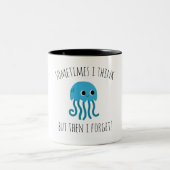 おもしろい引用文青ゼリカスタムー ツートーンマグカップ (中央)