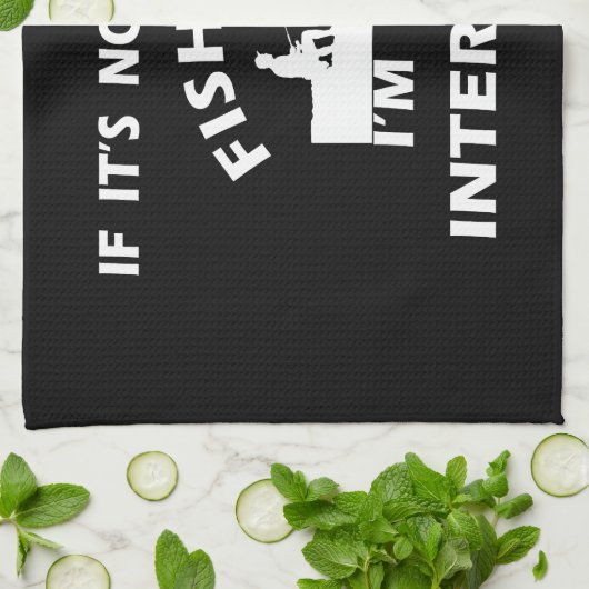 おもしろい引用文魚釣り キッチンタオル (折り畳み)