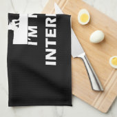 おもしろい引用文魚釣り キッチンタオル (四つ折り)