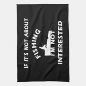 おもしろい引用文魚釣り キッチンタオル (縦)