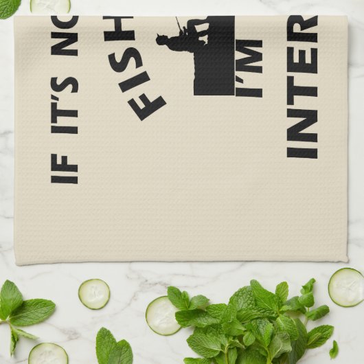 おもしろい引用文魚釣り キッチンタオル (折り畳み)