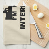 おもしろい引用文魚釣り キッチンタオル (四つ折り)