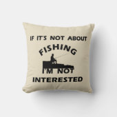 おもしろい引用文魚釣り クッション (正面)