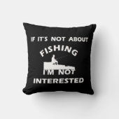 おもしろい引用文魚釣り クッション (正面)