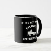 おもしろい引用文魚釣り マグカップ (正面右)