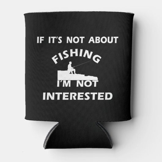 おもしろい引用文魚釣り 缶クーラー (正面)