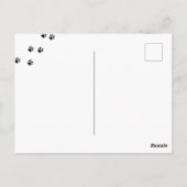 おもしろい引用文黒猫はがき ポストカード (裏面)