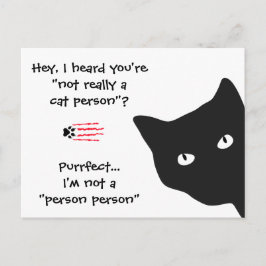 おもしろい引用文黒猫はがき ポストカード