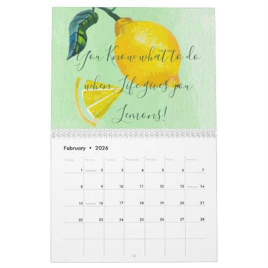 おもしろい引用文2023シモダンックパーソナル カレンダー (2月 2026)