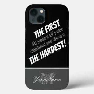 おもしろい引用文:あなたの子供の最初の40年 iPhone 13ケース