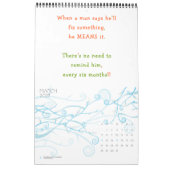 おもしろい引用文&ジョークユーモア2025カスタム年の壁 カレンダー (3月 2027)