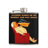 おもしろい引用文、ダブルを参照感じ独身の フラスク (正面)