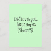 おもしろい引用文:パパはあなたを愛しているが ポストカード (正面)