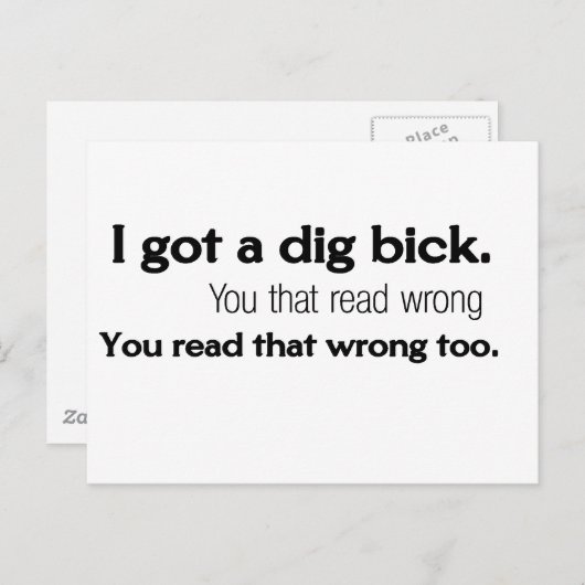 おもしろい引用文 ポストカード (正面/裏面)