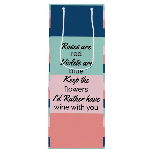 おもしろい引用文 ワインギフトバッグ (正面)