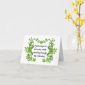 おもしろい引用文 – 一部の日では価値がない… カード (黄色い花)