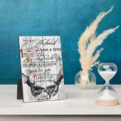 おもしろい引用文 |夫への贈り物 | フォトプラーク (側面)