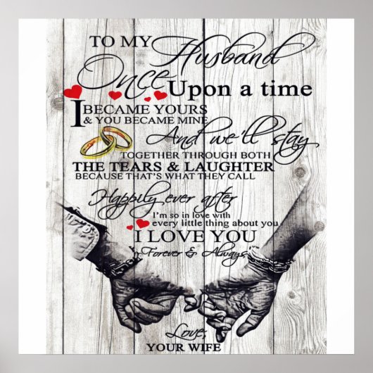 おもしろい引用文 |夫への贈り物 | ポスター (正面)