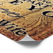 おもしろい引用文 |夫への贈り物 | ポスター (角)