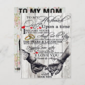 おもしろい引用文 |夫への贈り物 | 招待状 (正面/裏面)