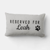 おもしろい引用文、犬枕装飾 ランバークッション (裏面)