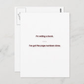 おもしろい引用文 – 私は書本だ。私は得... ポストカード (正面/裏面)