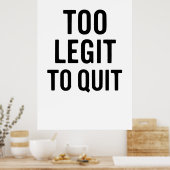 おもしろい引用文:見来たよ、気まずい ポスター (キッチン)