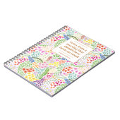 おもしろい引用文Office会議フローラパーソナライズされた ノートブック (左側)