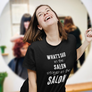 おもしろい引用文whatsがサロンホワイト文字で言った tシャツ