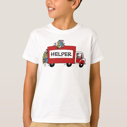 おもしろい引越し日住所 Tシャツ (正面)