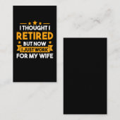 おもしろい引退夫妻退職した父 名刺 (正面/裏面)