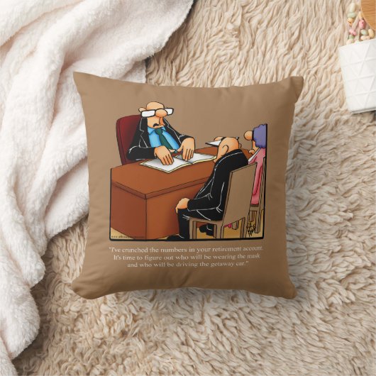 おもしろい引退用ユーモア枕 クッション (ブランケット)