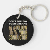 おもしろい後を追指揮者 キーホルダー (裏面)