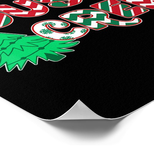 おもしろい従姉妹クルーのクリスマス ポスター (角)