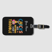 おもしろい復活祭の雛は苦労ばかりだ ラゲッジタグ (正面横)